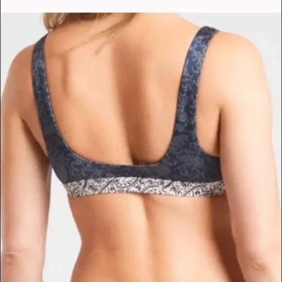 NWT athleta aqualux batik blue bikini top - Picture 2 of 8